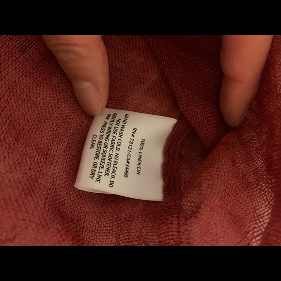 Eileen Fisher Linen Peasant Blouse Size M - Picture 4 of 8